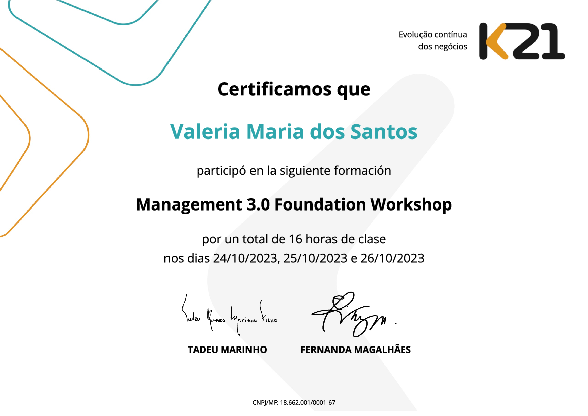 Certificado K21
